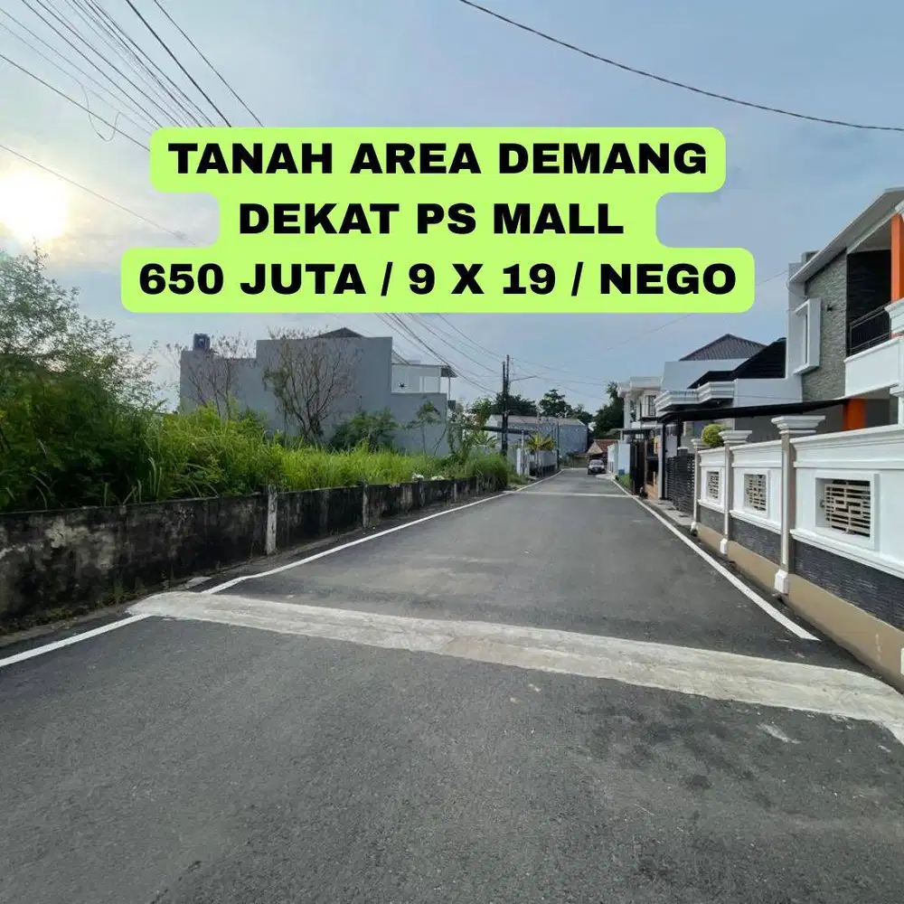 BUTUH DANA TANAH AREA DEMANG PALEMBANG