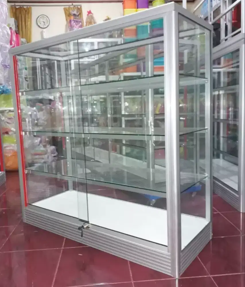 Etalase Panjang 1 Meter || Kaca Full 5mm
