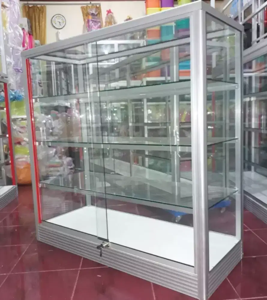 Etalase 1M Multifungsi || Kaca Full 5mm