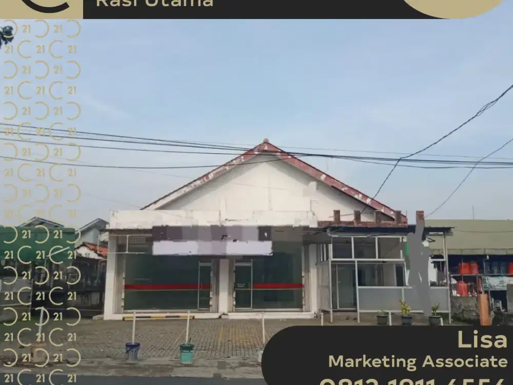DISEWAKAN TANAH BERIKUT BANGUNANNYA DI LOJI BOGOR BARAT