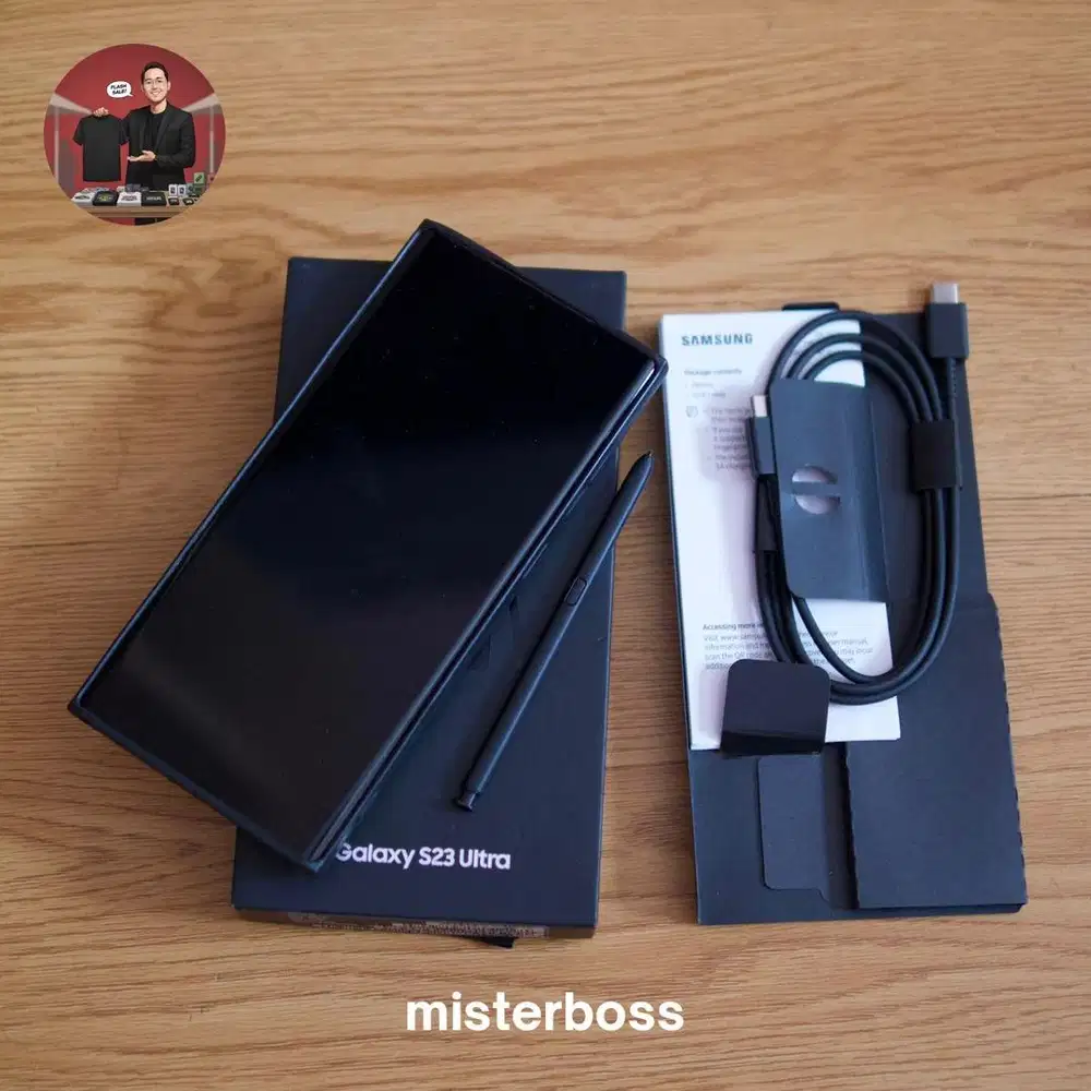 Samsung S23 Ultra 12/512GB SEIN Mulus Fullset Original - Phantom Black