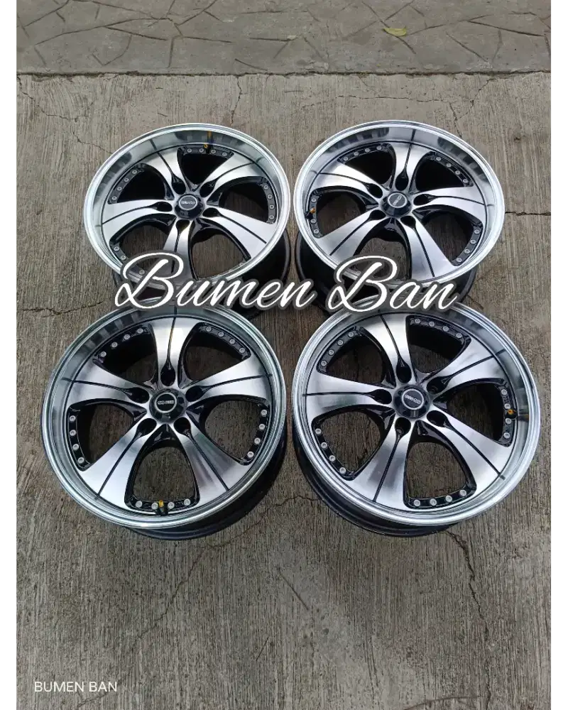 Velg Racing R17 x 7,5jj ET45 Pcd 5x114,3 HRV Camry Alphard Rush Terios