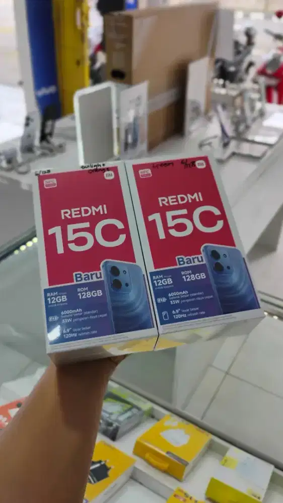 New Redmi 15c 6 128 Garansi Resmi