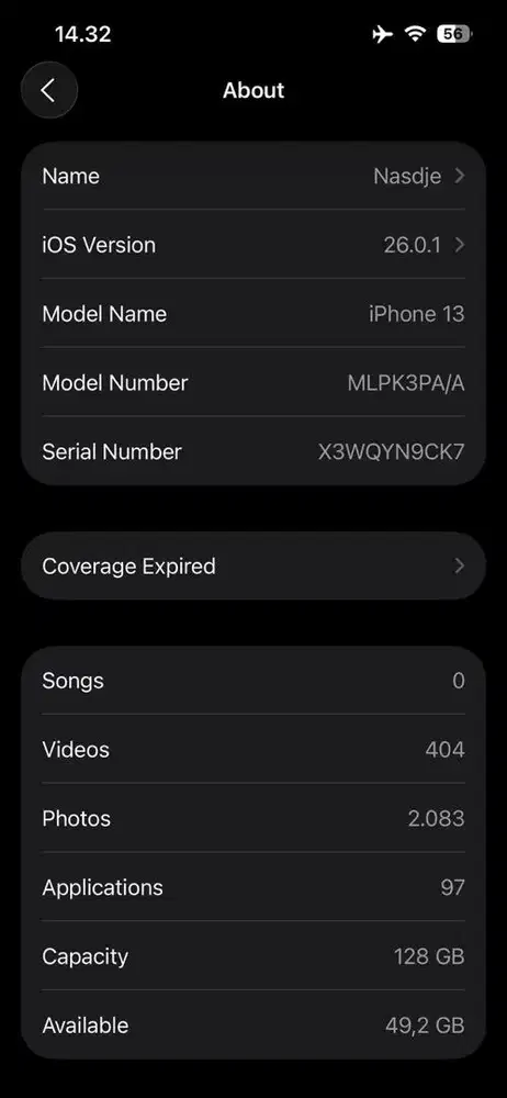 Iphone 13 ex Ibox 128GB