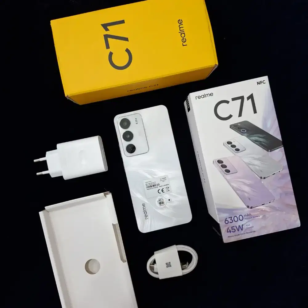 Realme C71 8/128 Fulset mulus Pemakaian Singkat Garansi on