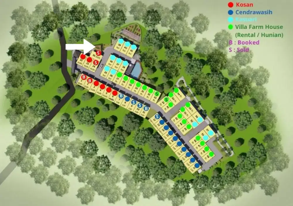 Rumah Kost Baru S Pool dekat Dago Cikutra 3 Lantai 10 Kt 1,8Man SHM