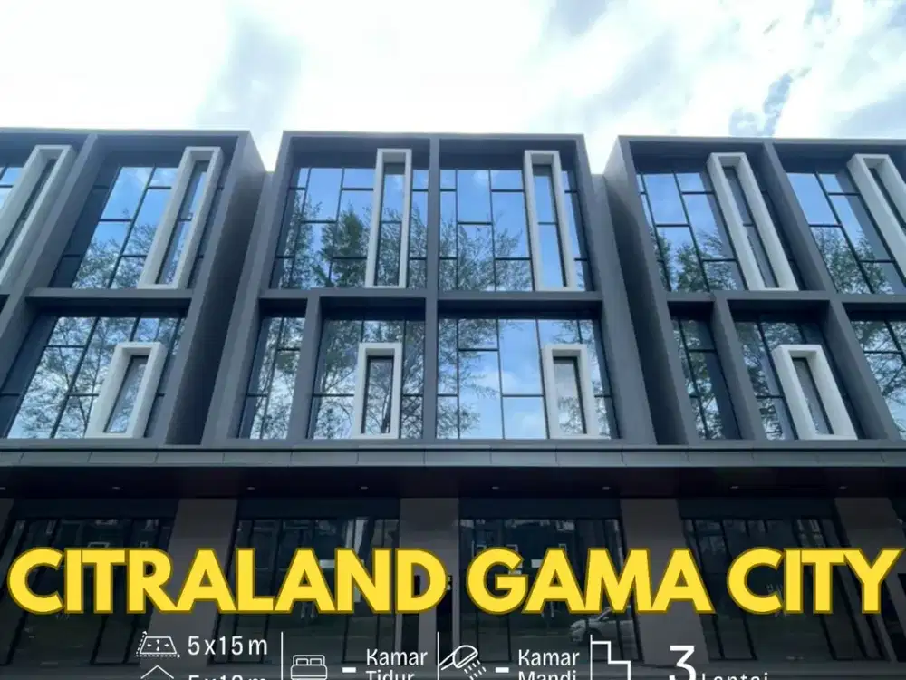Dijual Cepat!! Ruko Gandeng 3 Tingkat di Komplek Citraland Gama City - Medan