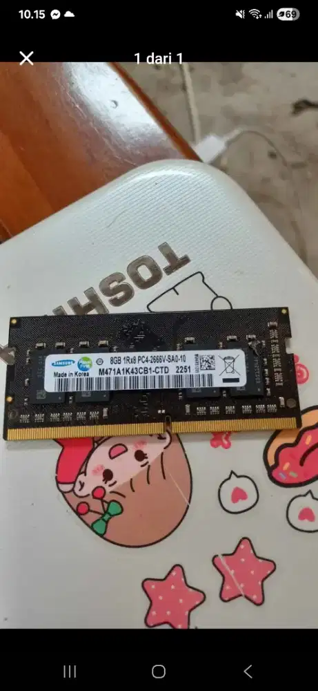 DDR4 sodim 8Giga byte