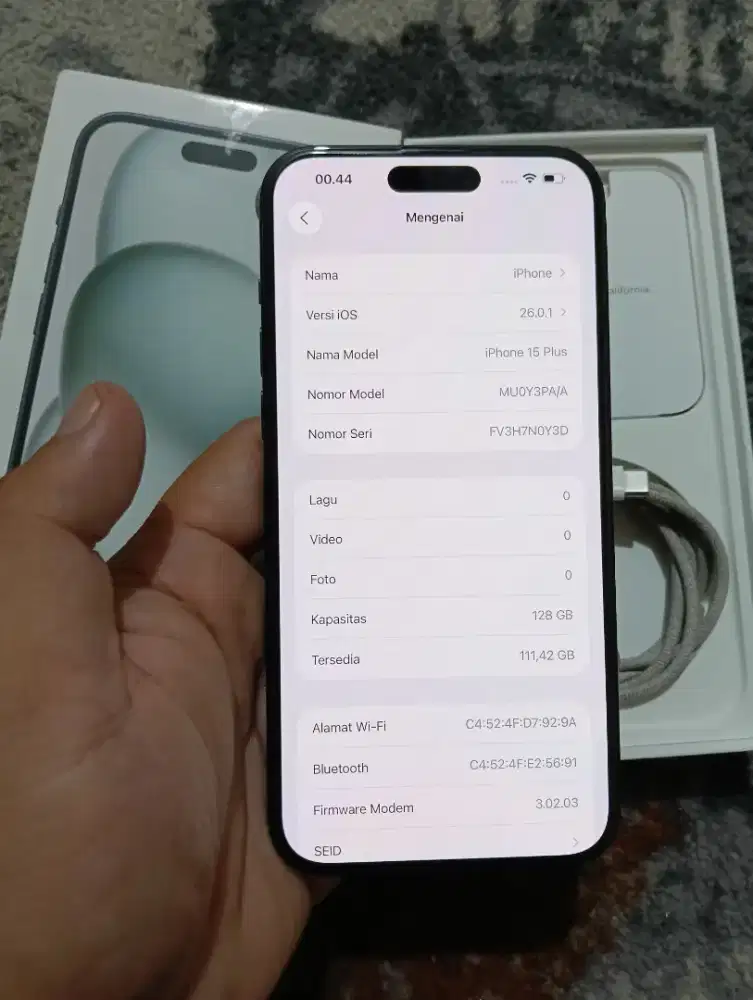 iPhone 15 plus 128 Black Bh 86%