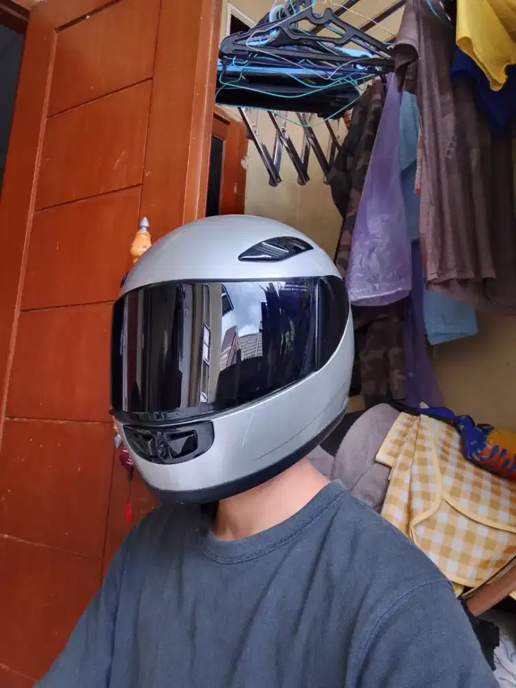 Helm agv GP1 silver