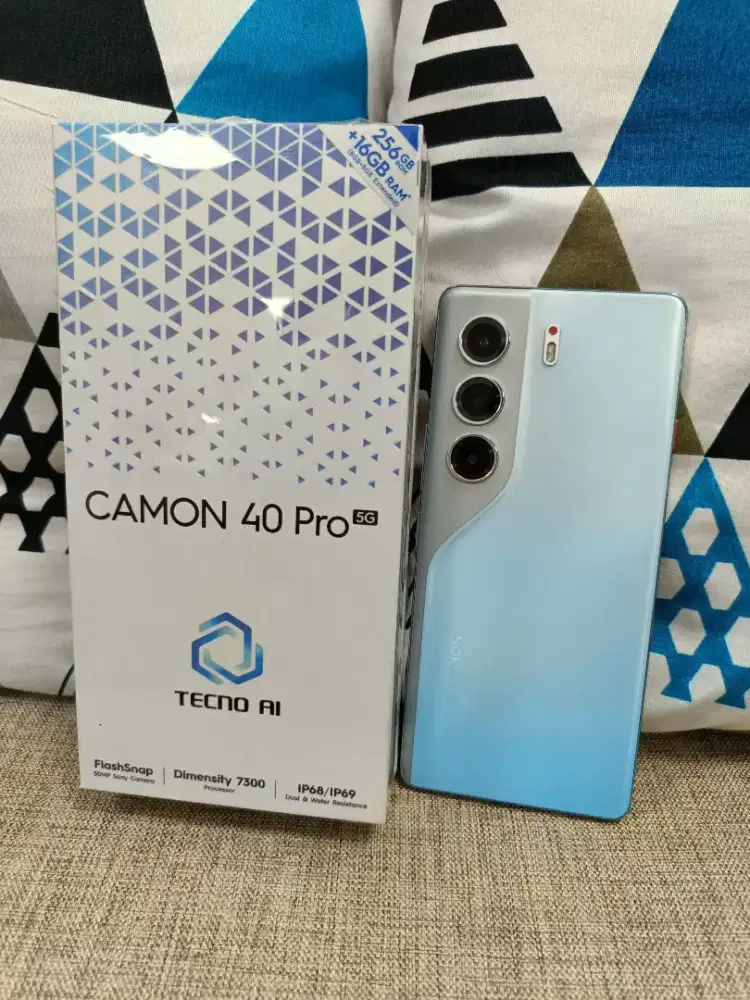Tecno camon 40 pro 5G mulus lengkap