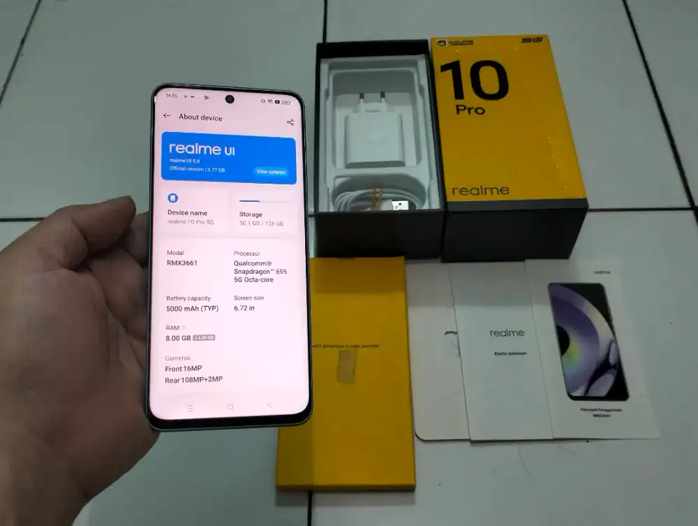 REALME 10 PRO 5G RAM 8GB +4GB / 128GB 6.72in 108MP NFC Snapdragon 695