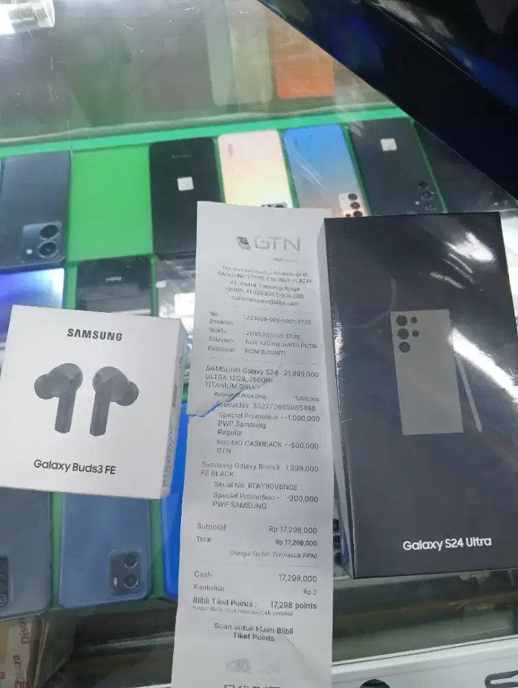 SAMSUNG S24ULTRA BARU 12/256GB
