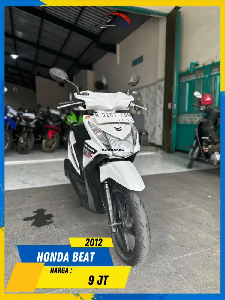 HONDA BEAT 2012 MURAH POLL BOSSKU HIKMAH MOTOR KEPUH MALANG