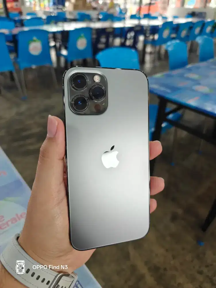 iPhone 12 pro max 128gb graphite exgrs mantap x fullori