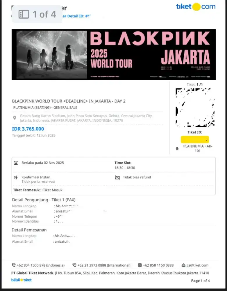 BLACKPINK DEADLINE PLATINUM A DAY 1