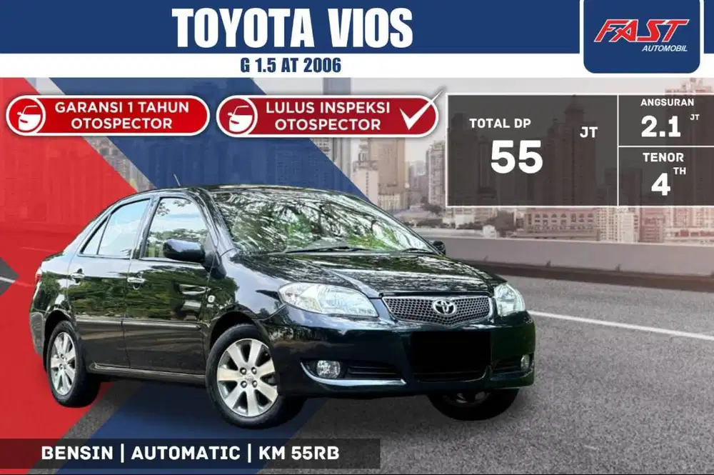 TOYOTA VIOS G 2006 AUTOMATIC LOW KM.55RB SUPER ANTIK & PJK PJG#F7ST