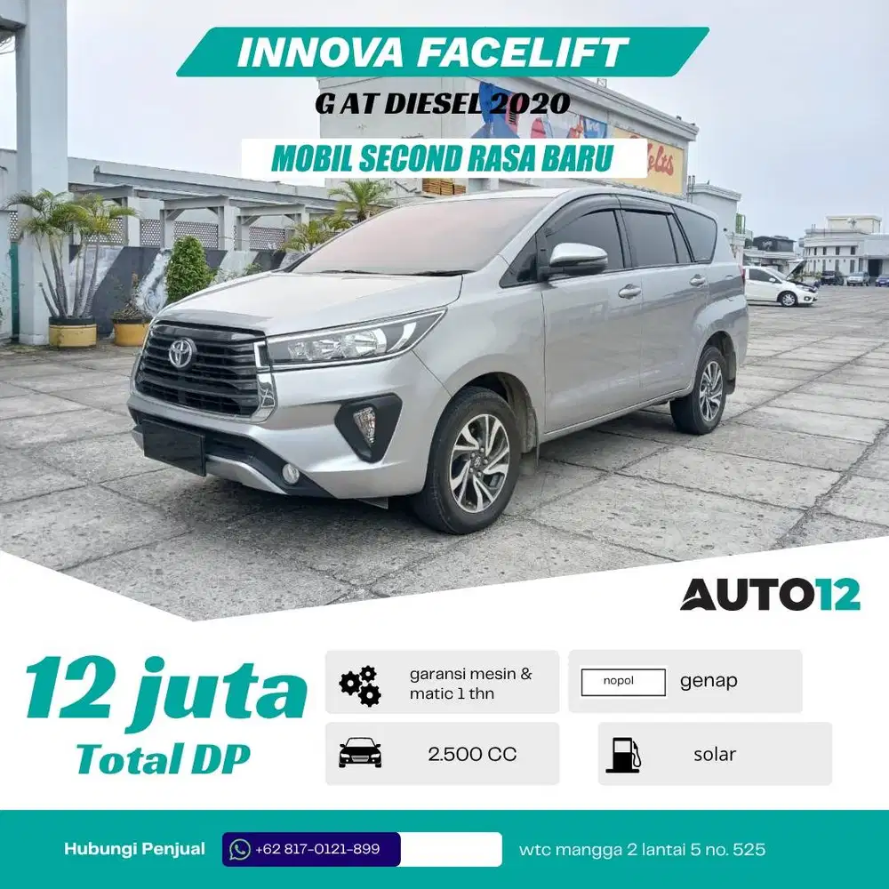 INNOVA 2.4 G AT 2020 DIESEL FACELIFT DP 12 JT!!!