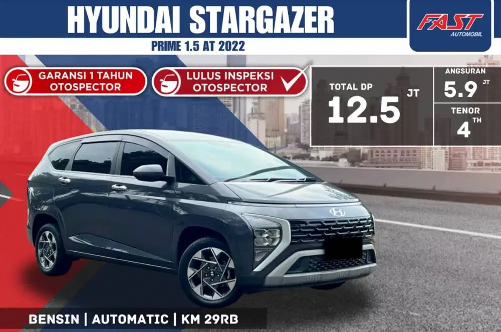 HYUNDAI STARGAZER PRIME 2022 1.5 AT LOW KM.29RB & PAJAK PANJANG#F7ST