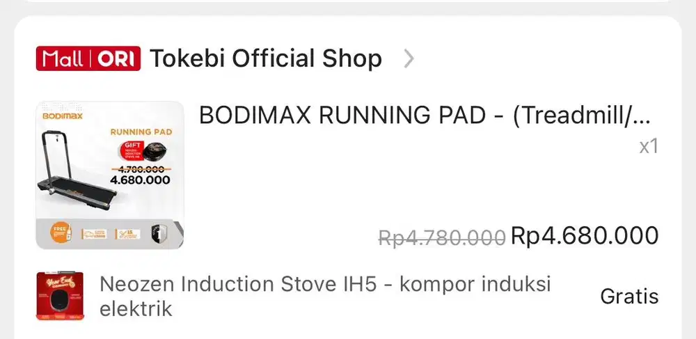 Treadmill Bodimax masih bagus banget