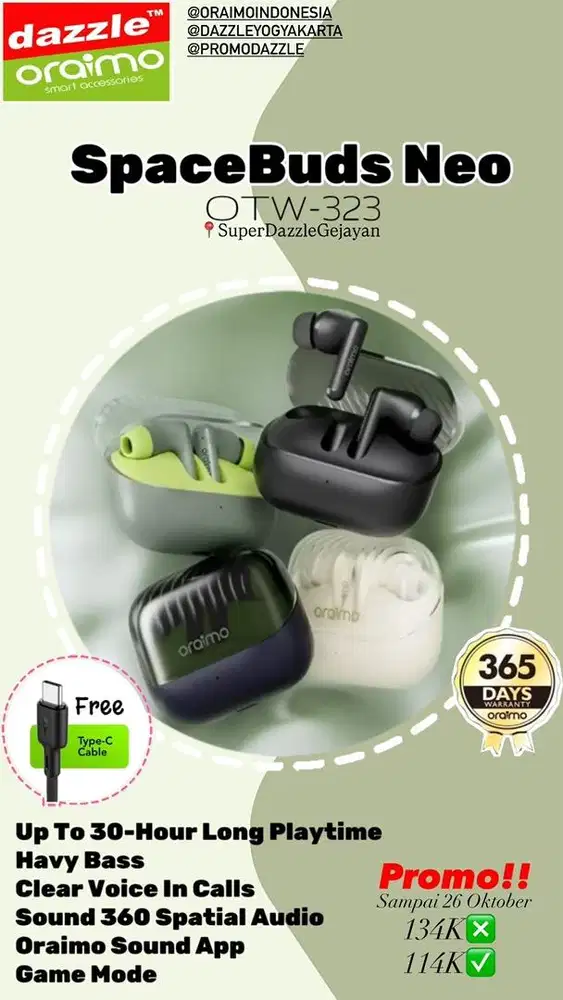 TWS Oraimo Spacebuds Neo OTW-323