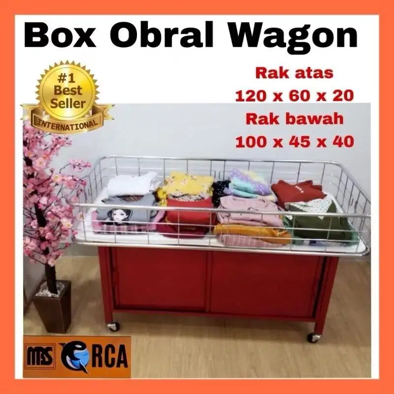 dijual cepat rak obral wagon keranjang box display