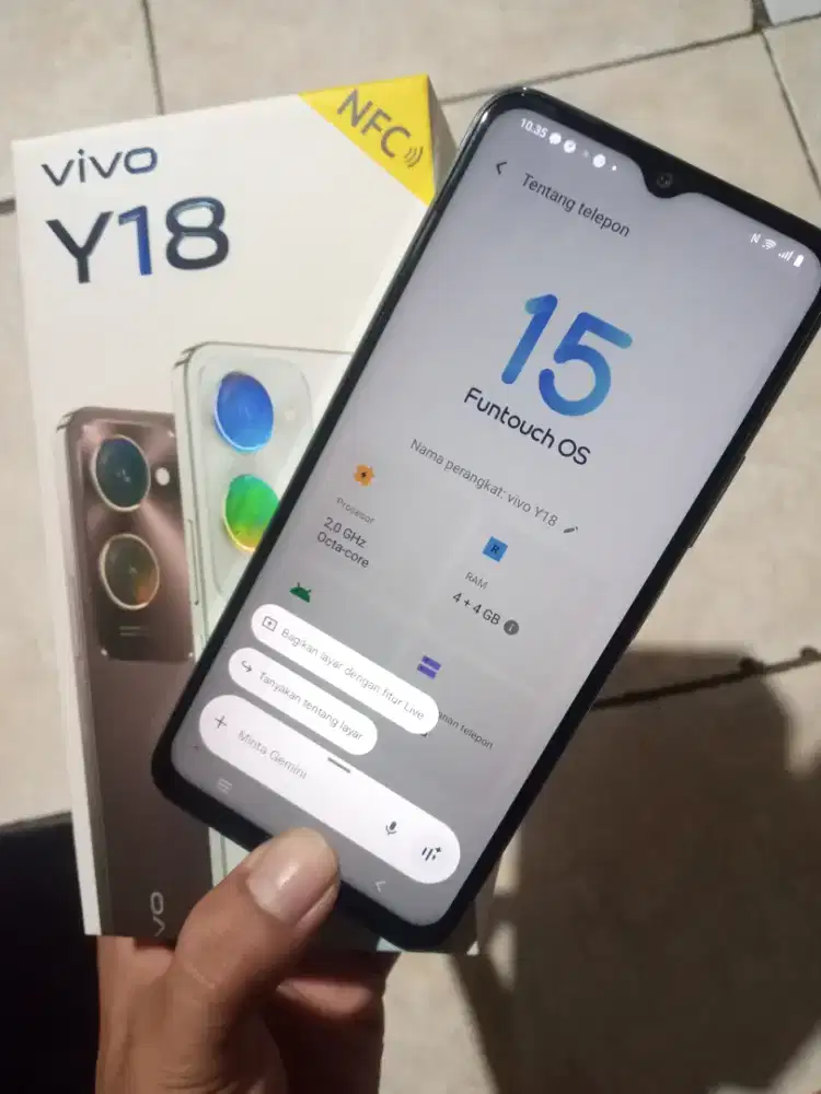 Vivo y18 ram 4+4 Rom 128