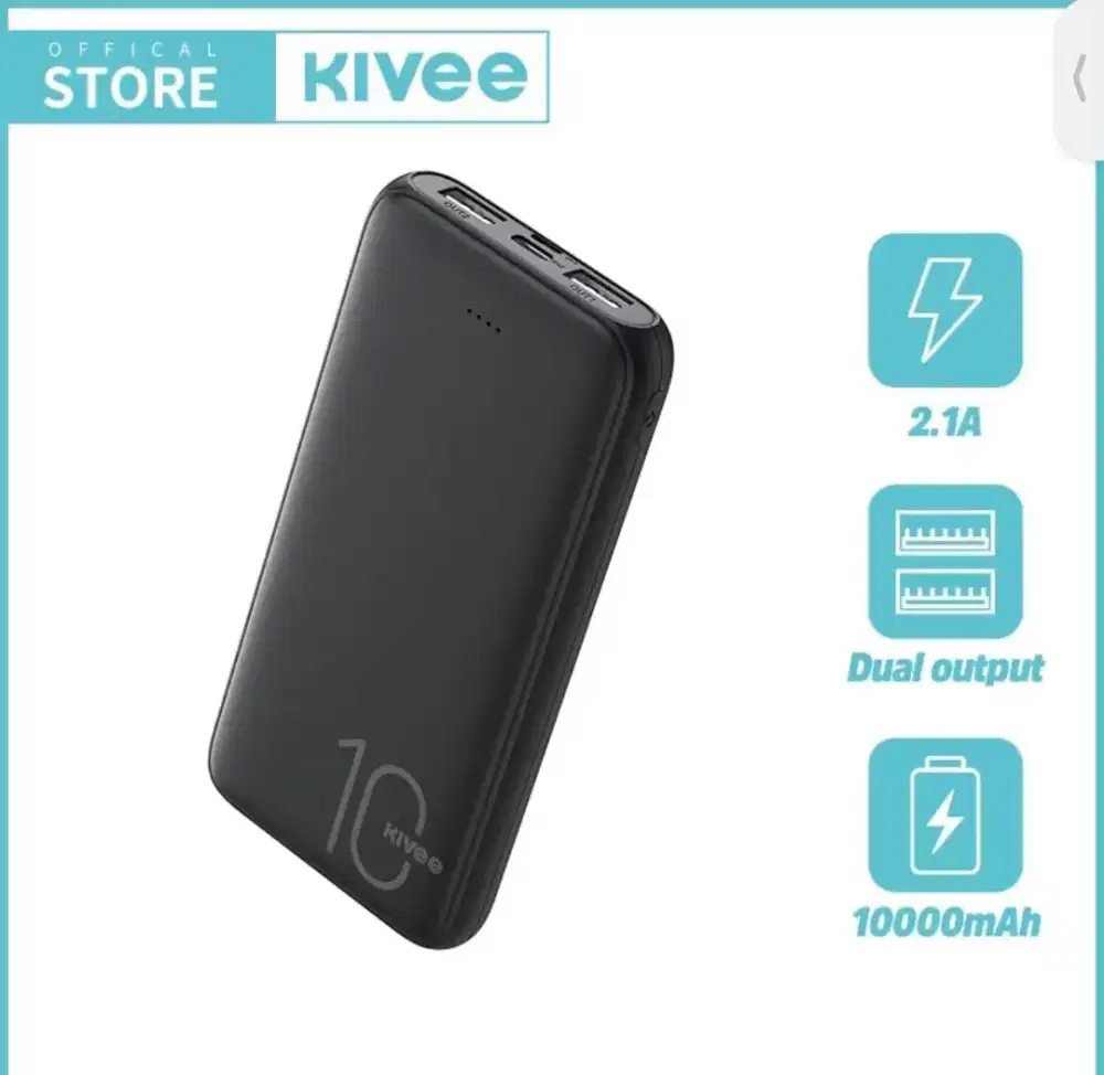 Powerbank kivee 10.00mAh