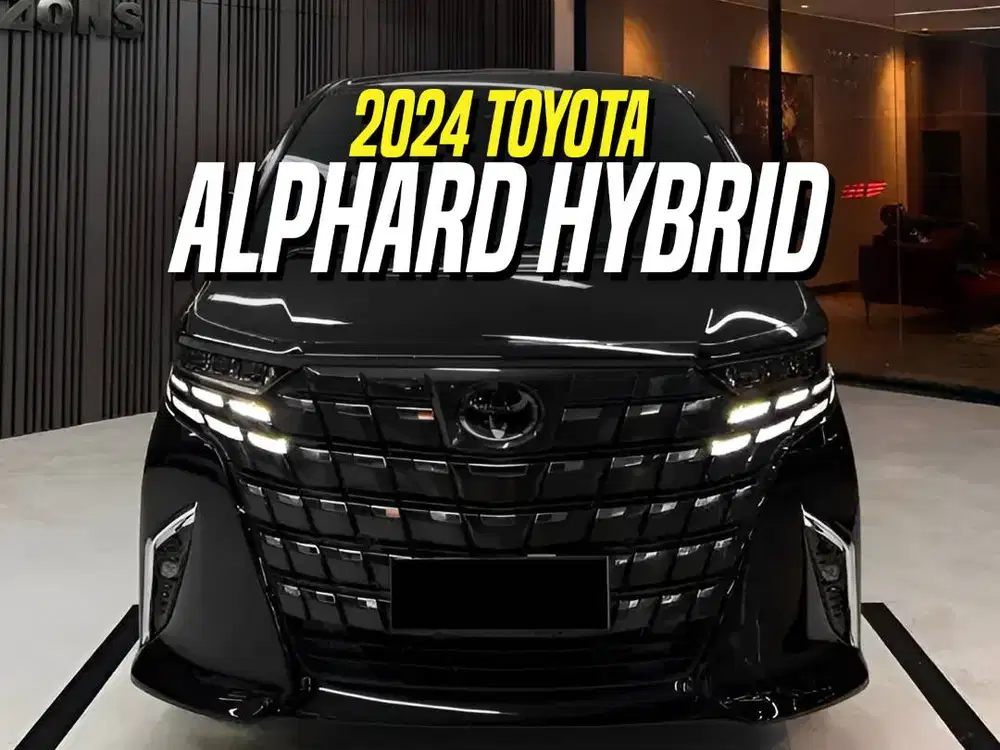 Toyota Alphard Hybrid CVT 2024 HEV Black Hitam
