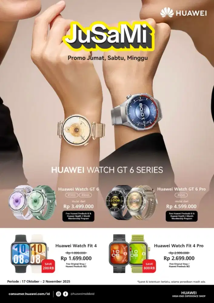 Huawei Watch GT 6 series ( Free Freebuds 6i)