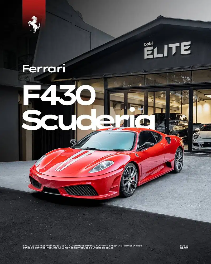 2012 Ferrari F430 Scuderia Rosso Corsa w/ Dual Racing Stripe