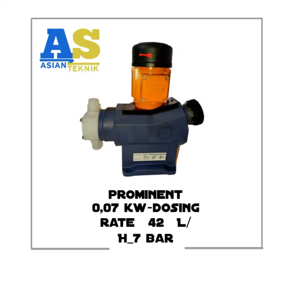 PROMINENT DOSING PUMP , 0,07 kw-dosing rate 42 L/H_7 bar
