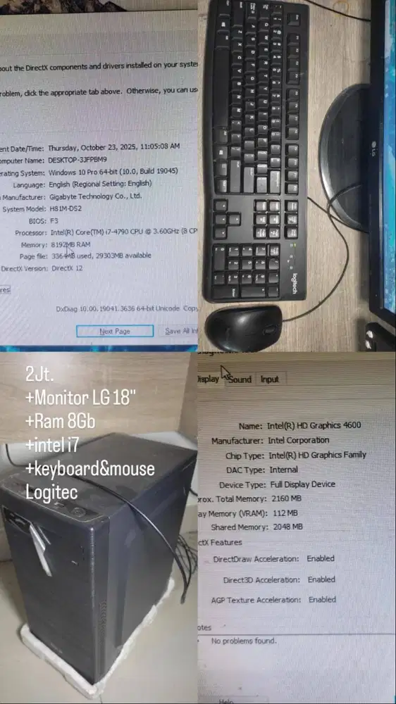 Jual Komputer FullSet 9 set