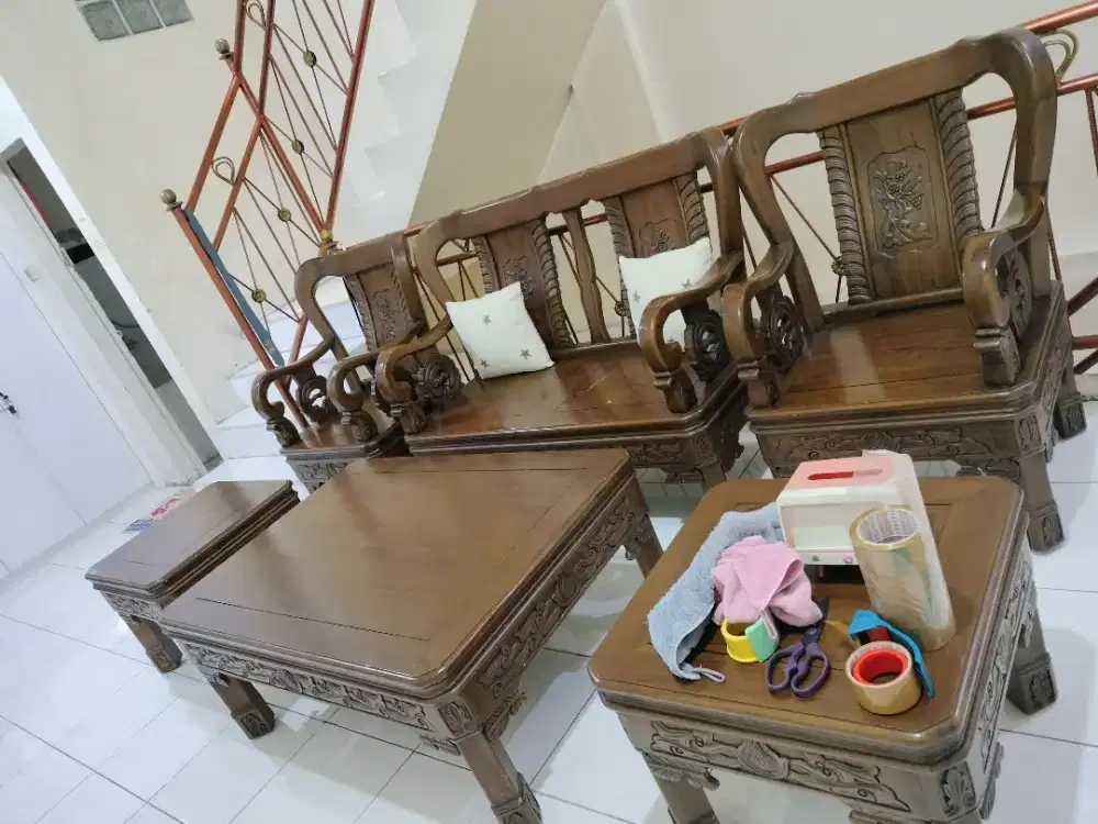 kursi jati sofa
