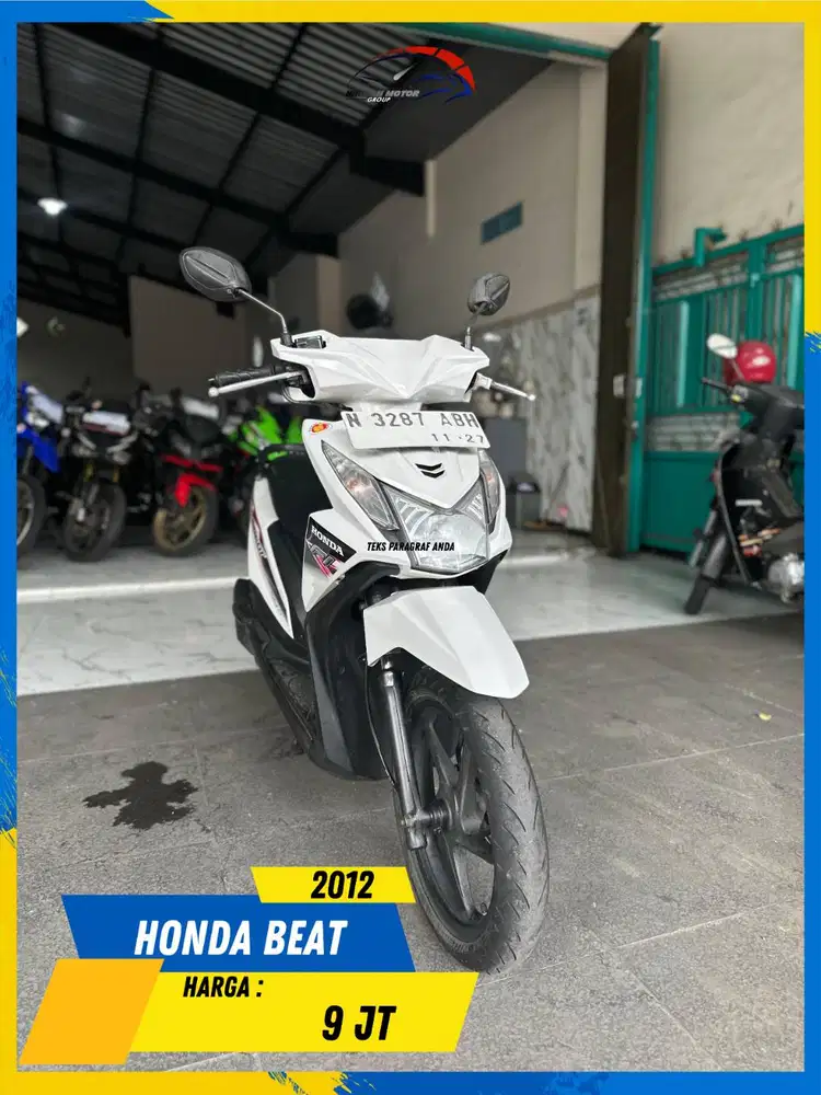 HONDA BEAT 2012 TERMURAH SE MALANG HIKMAH MOTOR KEPUH