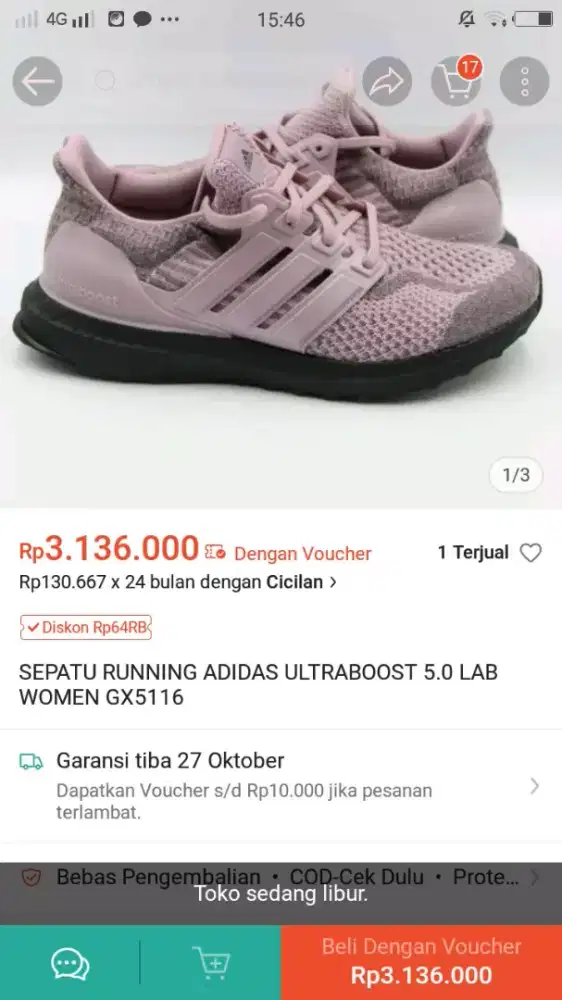 ULTRABOOST 5.0 LAB WOMEN GX5116 