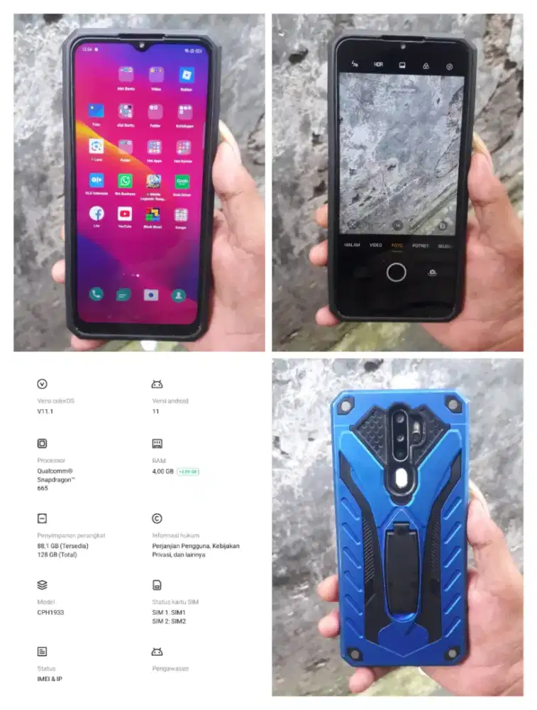 OPPO A5 RAM 4+3/128 SIAP PAKAI