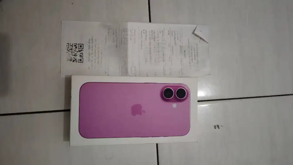 Iphone 16 (128gb) pink garansi on