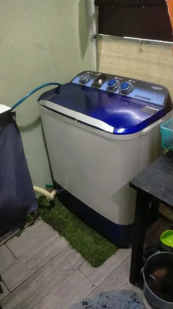 Jual mesin cuci merk Aqua kpsitas 8 kg fungsi normal