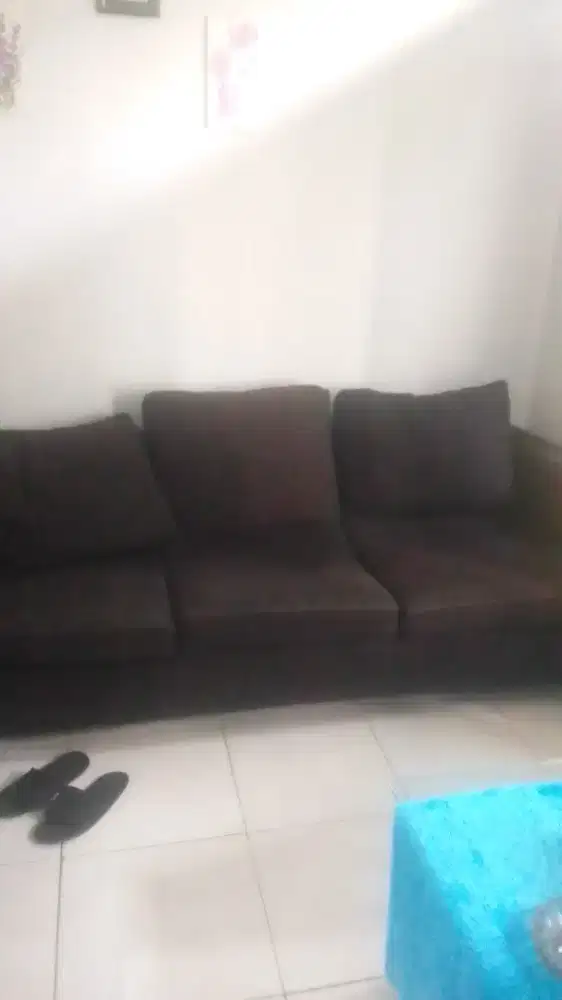 sofa 1 set warna hitam