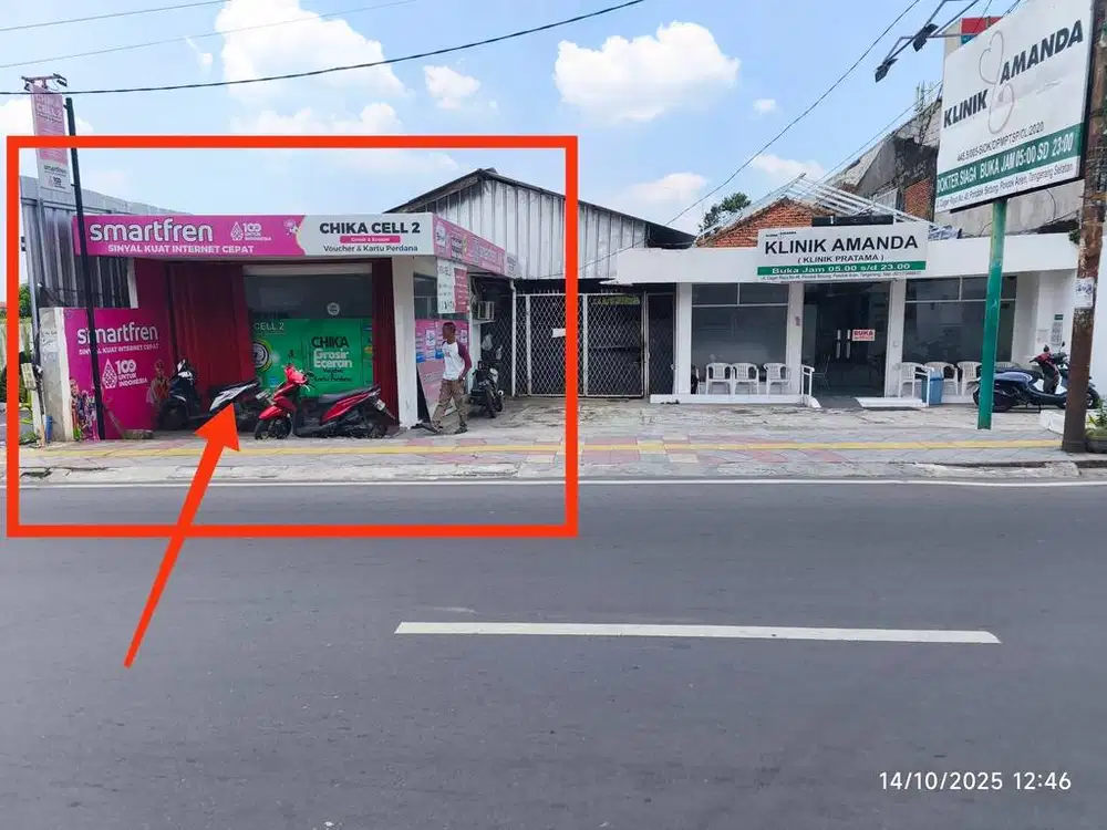 disewakan ruko pinggir Jl.Ceger Raya Pondok Betung lokasi strategis
