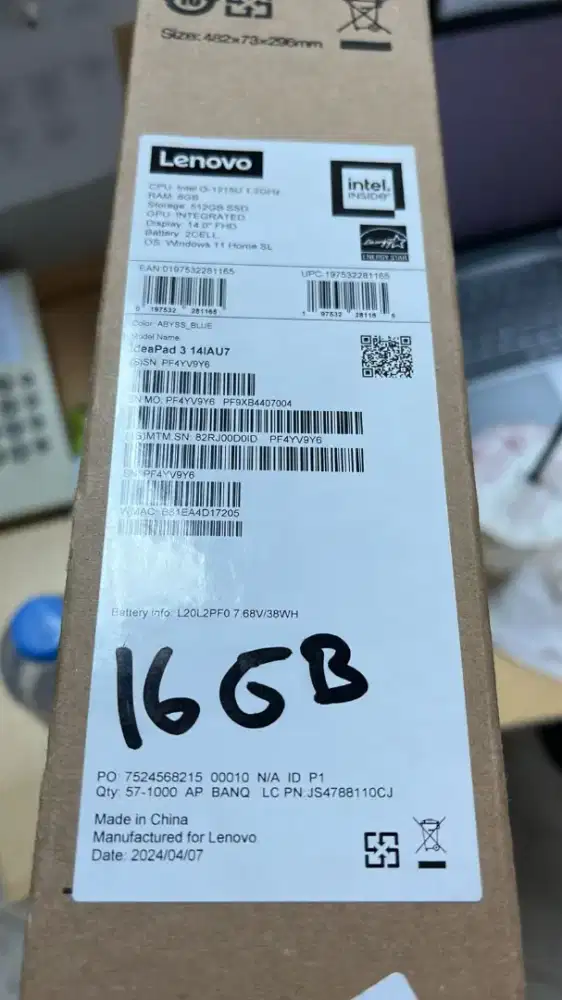 Jual Laptop Lenovo Baru masih segel