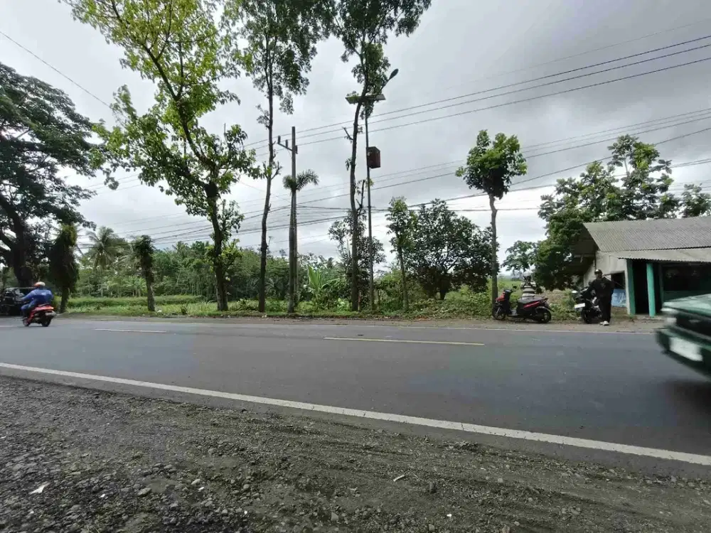 LANGKA! Tanah Pakisaji Murah Poros Jalan Raya, lebar 100 meter
