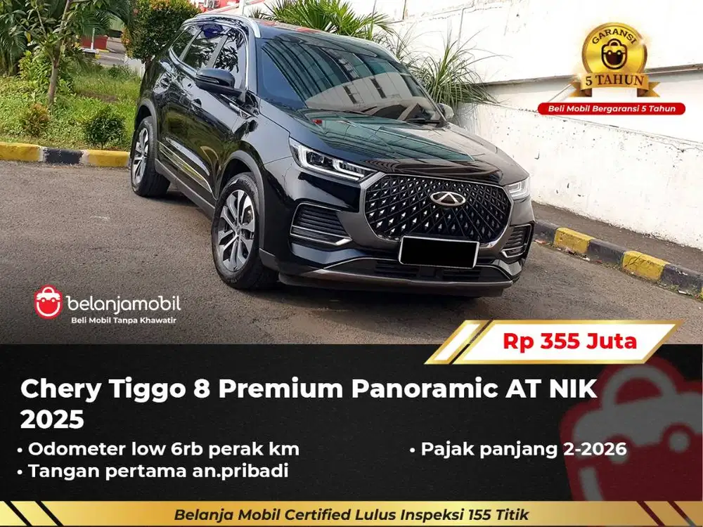 [ GARANSI 5TH ] Chery Tiggo 8 Premium Panoramic AT 2025/2024