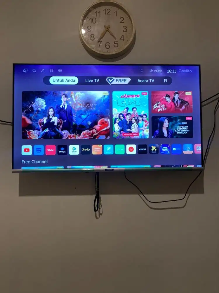 Tv coocaa 43 second Masih bagus belum service sama sekali