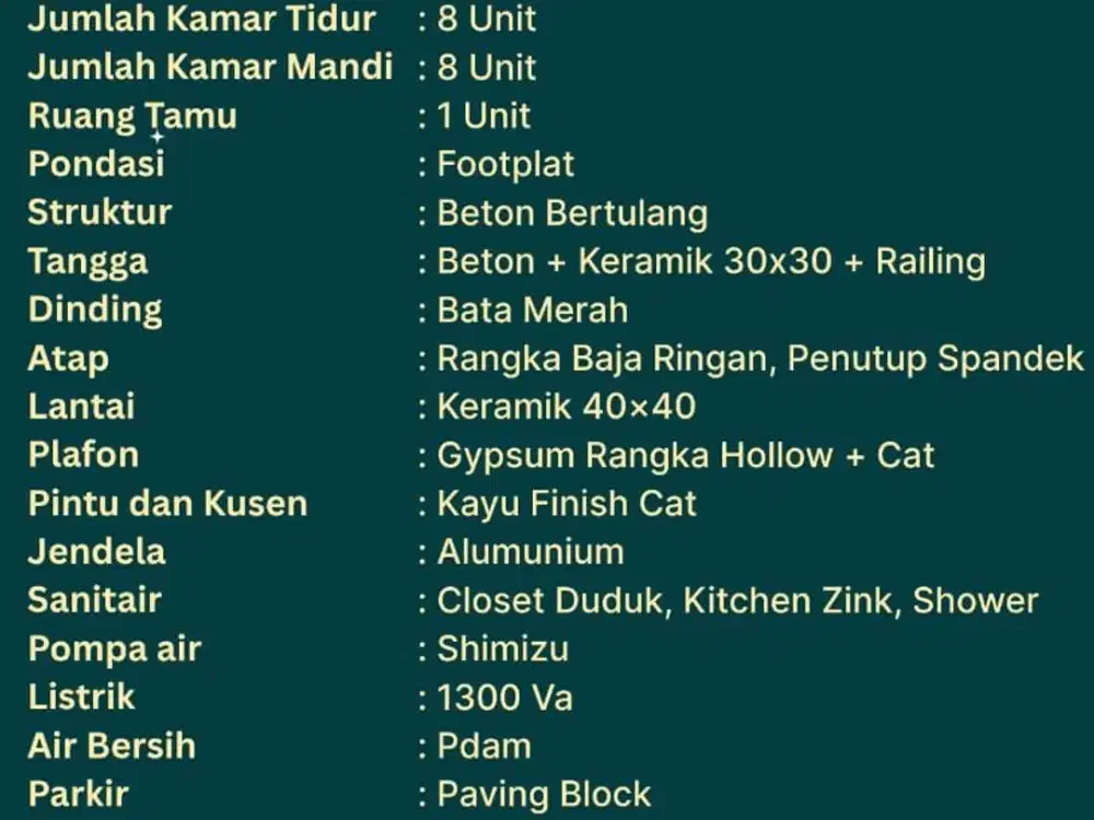 DIJUAL KOST EXSKLUSIF KM5 PALEMBANG