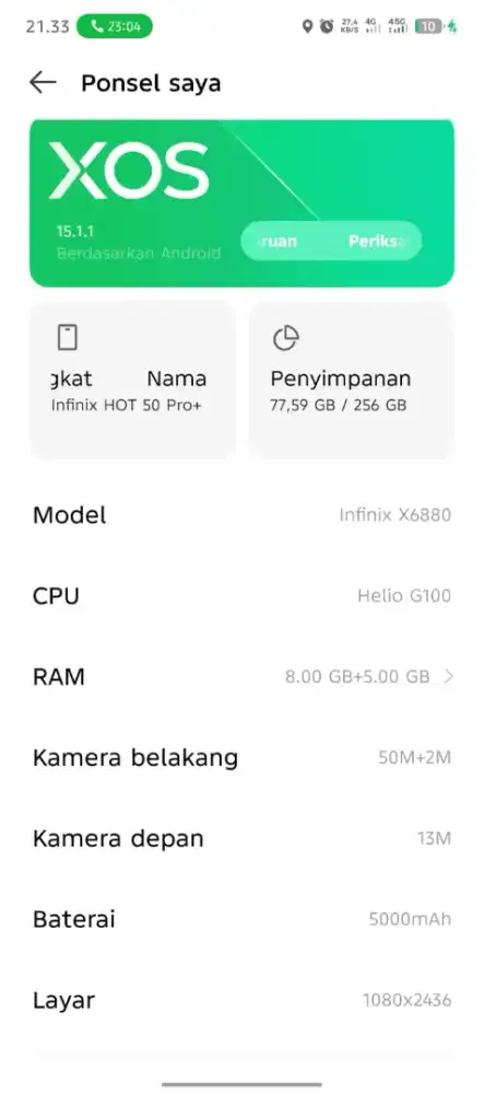 Infinix hot 50 pro plus