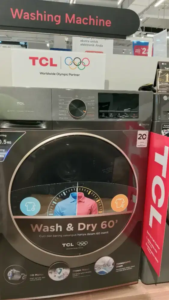 mesin cuci TCL 10kg