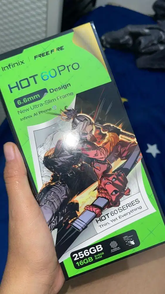 Segel infinix hot 60pro 256GB Blue