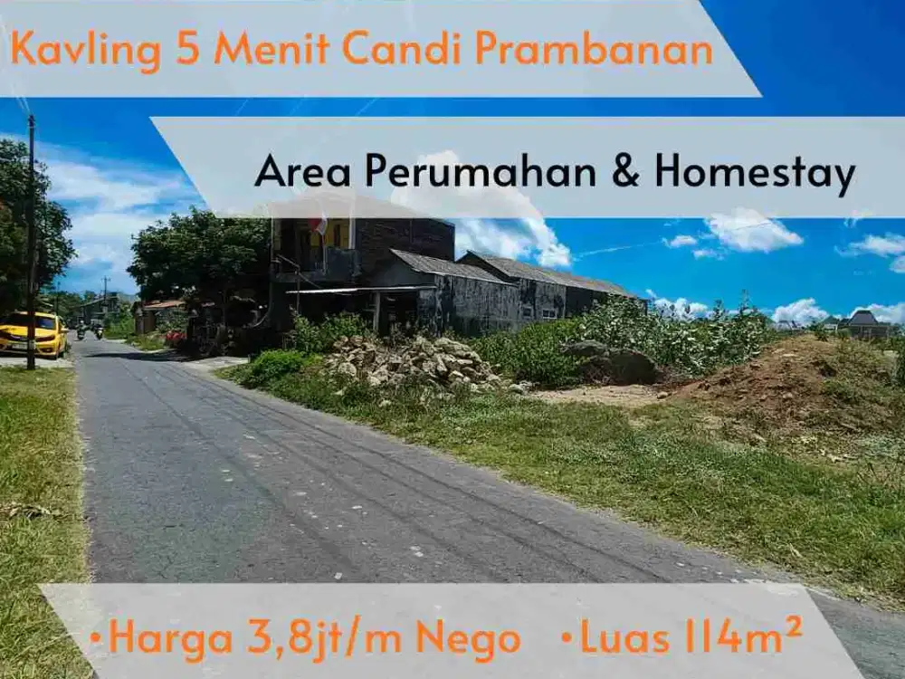 Kavling 5 Menit Candi Prambanan
